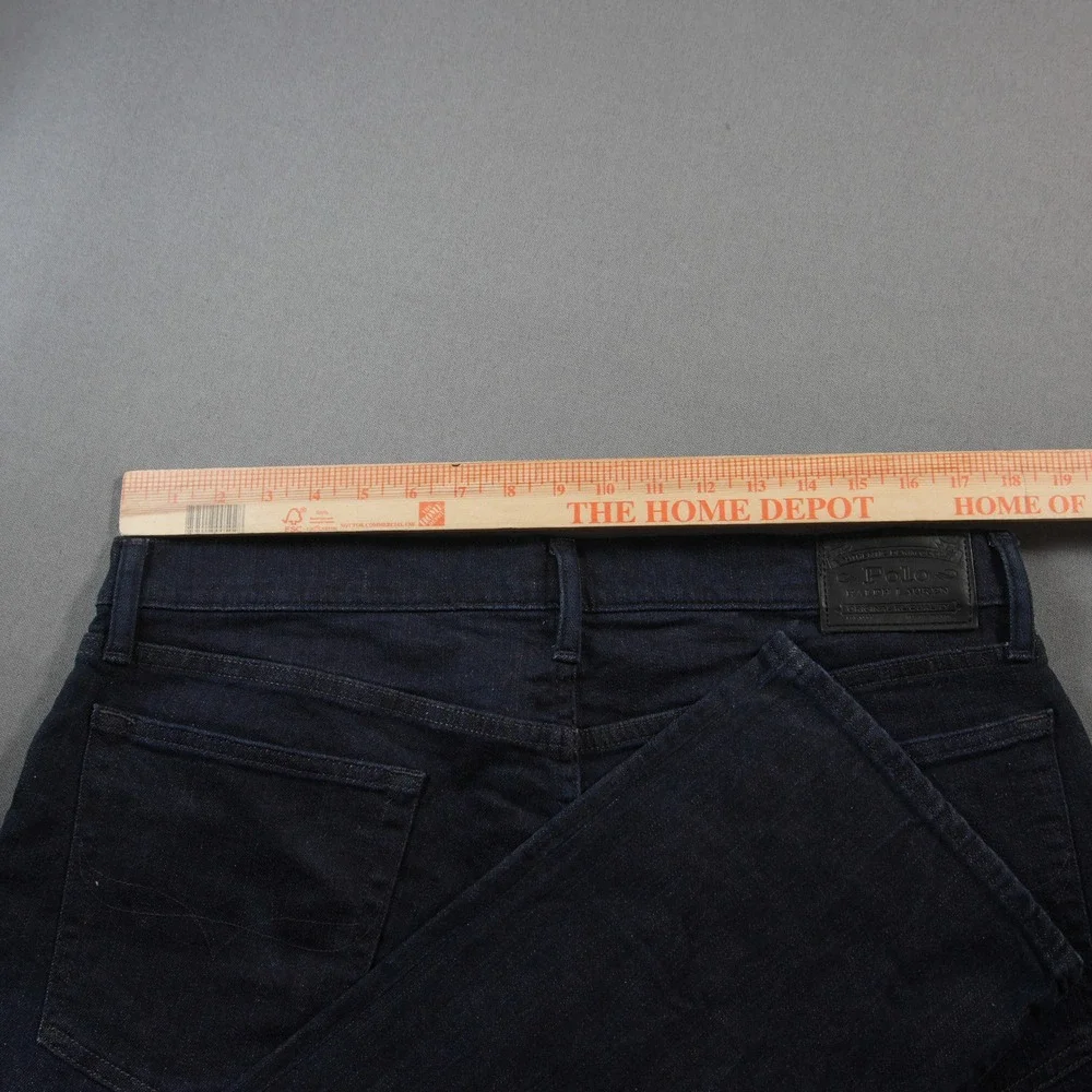 Polo Ralph Lauren Sullivan Slim Stretch Men Jeans 34x32 Dark Wash Denim Straight
